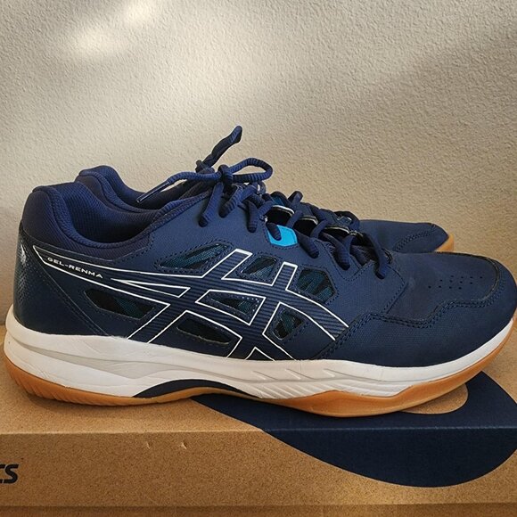 ASICS GEL-RENMA Shoes Mens Size 11 Indigo Blue Court Pickleball 1071A068-402